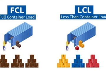 Vận chuyển hàng lẻ (LCL) và hàng nguyên chuyến (FCL)